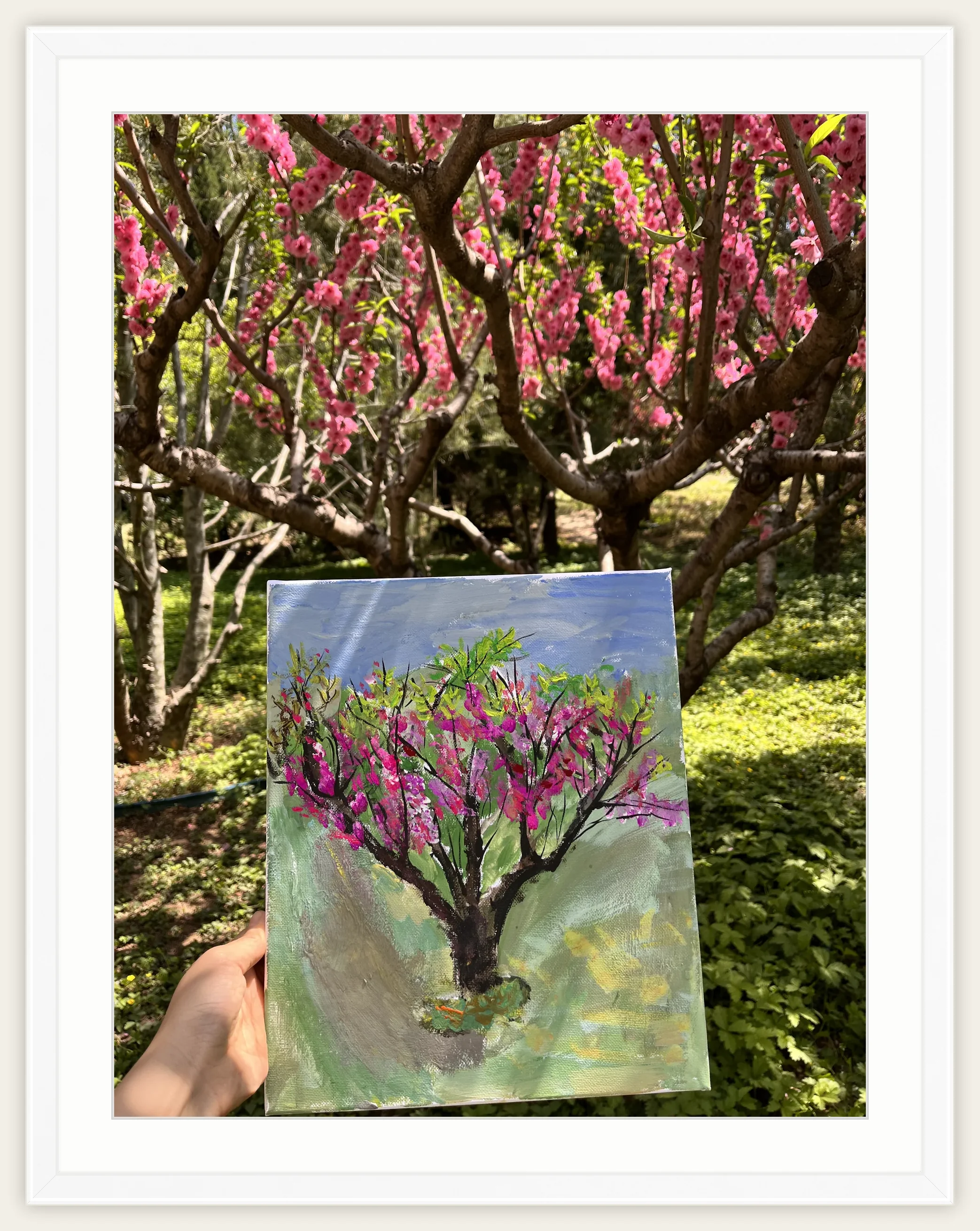 《桃花映春》，葫芦，2024