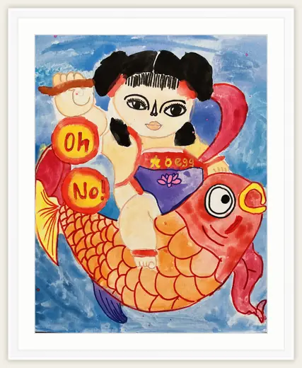 《年画娃娃》，葫芦，2024