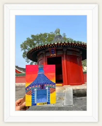 《红门与小屋》，葫芦，2025