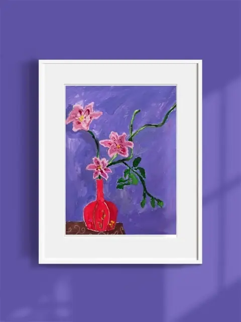 《紫色花瓶》，逗逗，2025